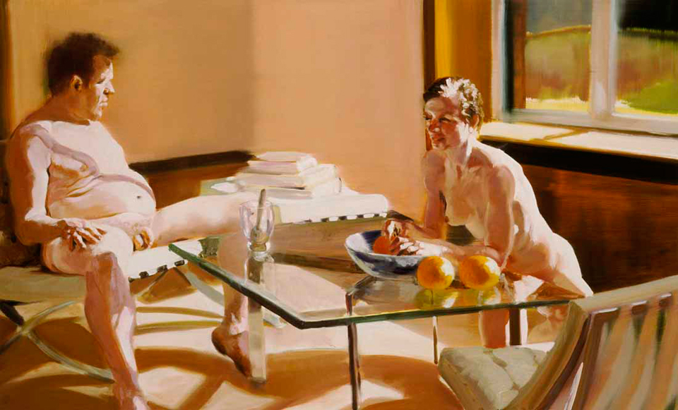 Eric Fischl, Sunroom, scene 3, oil, 2002